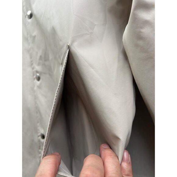 STUTTERHEIM Stockholm Raincoat XXS Light Grey Hooded Jacket – Unisex - Picture 7 of 11